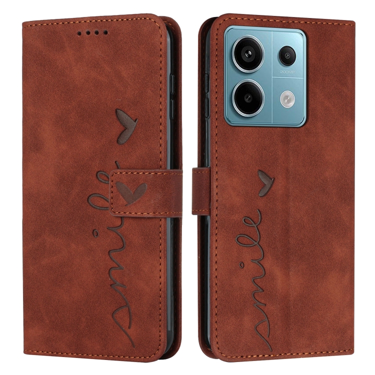 For Xiaomi Redmi Note 13 Pro Skin Feel Heart Embossed Leather Phone Case with Long Lanyard(Brown)
For Xiaomi Redmi Note 13 Pro Skin Feel Heart Embossed Leather Phone Case with Long Lanyard(Brown)