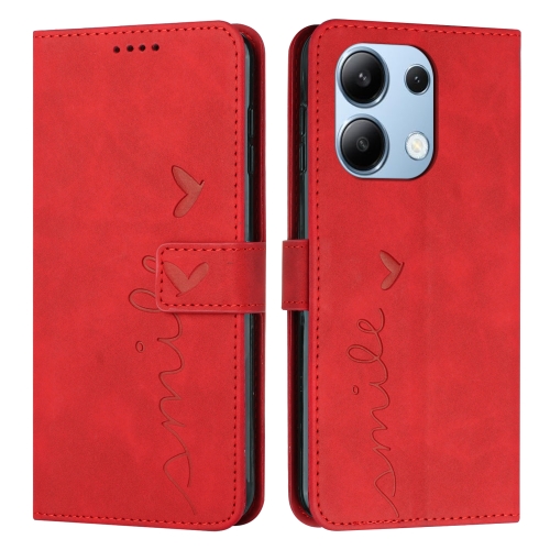 For Xiaomi Redmi Note 13 4G Global Skin Feel Heart Embossed Leather Phone Case with Long Lanyard(Red)
For Xiaomi Redmi Note 13 4G Global Skin Feel Heart Embossed Leather Phone Case with Long Lanyard(Red)