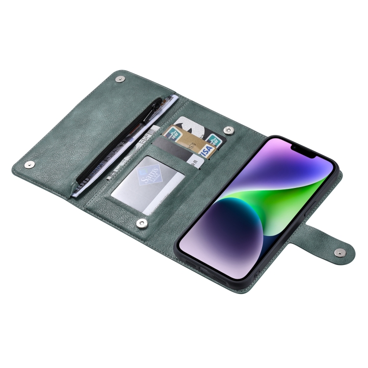 For iPhone 14 ViLi GV Series MagSafe Magnetic Zipper Leather Phone Case(Green)
For iPhone 14 ViLi GV Series MagSafe Magnetic Zipper Leather Phone Case(Green)