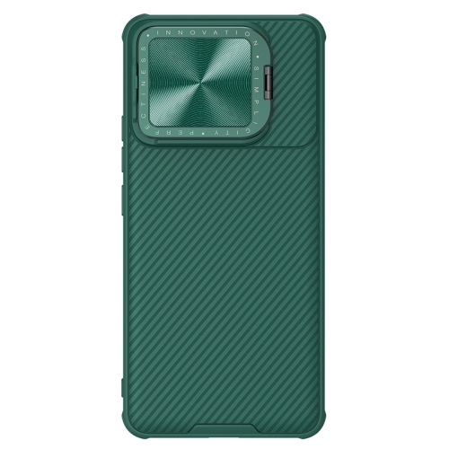 

For Xiaomi Redmi K70/K70 Pro NILLKIN Black Mirror Prop CD Texture Mirror Phone Case(Green)