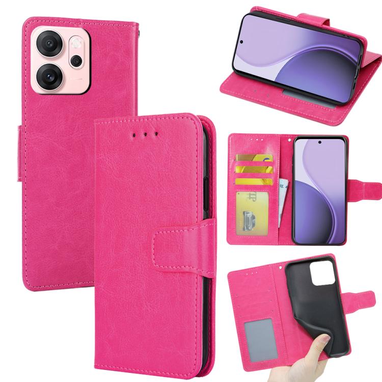 For OPPO Reno14 F 5G Crystal Texture Leather Phone Case(Rose Red)
For OPPO Reno14 F 5G Crystal Texture Leather Phone Case(Rose Red)