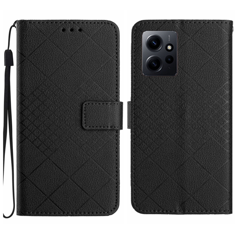 For Xiaomi Redmi Note 12 4G Global Rhombic Grid Texture Leather Phone Case(Black)
For Xiaomi Redmi Note 12 4G Global Rhombic Grid Texture Leather Phone Case(Black)