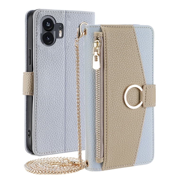For Nothing Phone 2 Crossbody Litchi Texture Leather Phone Case(Blue)
For Nothing Phone 2 Crossbody Litchi Texture Leather Phone Case(Blue)