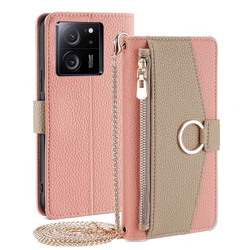

For Xiaomi Redmi K60 Ultra Crossbody Litchi Texture Leather Phone Case(Pink)