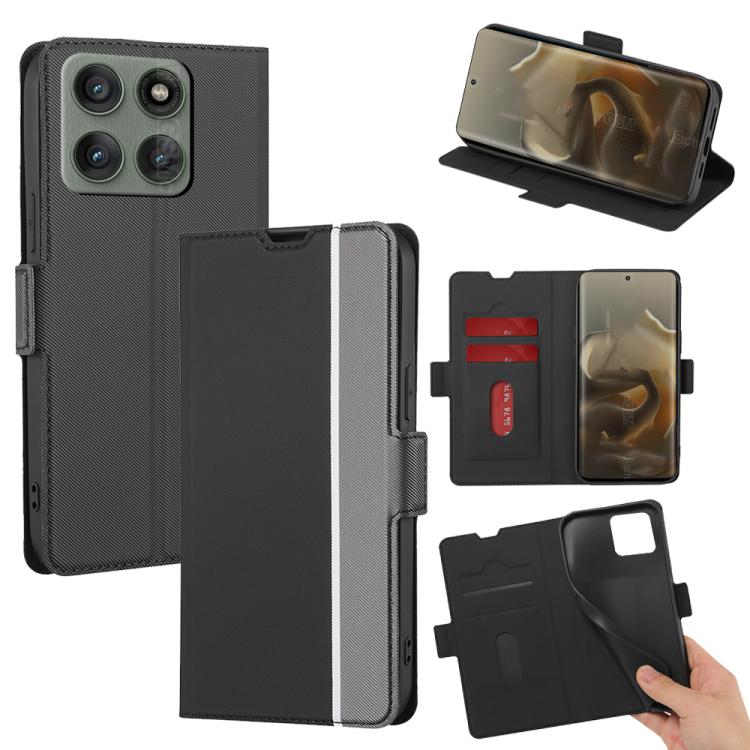 For Motorola Edge 60 Pro 5G Twill Texture Side Button Leather Phone Case(Black)
For Motorola Edge 60 Pro 5G Twill Texture Side Button Leather Phone Case(Black)