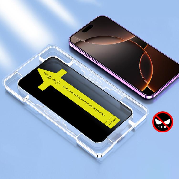 For iPhone 16 Pro Max Anti-peeping Fast Attach Dust-proof Anti-static Tempered Glass Film
For iPhone 16 Pro Max Anti-peeping Fast Attach Dust-proof Anti-static Tempered Glass Film