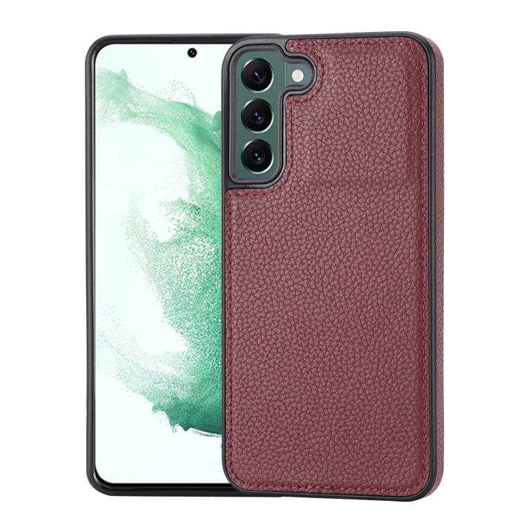For Samsung Galaxy S22+ 5G Litchi Pattern Stitched Side-mounted Phone Case(Dark Red)
For Samsung Galaxy S22+ 5G Litchi Pattern Stitched Side-mounted Phone Case(Dark Red)