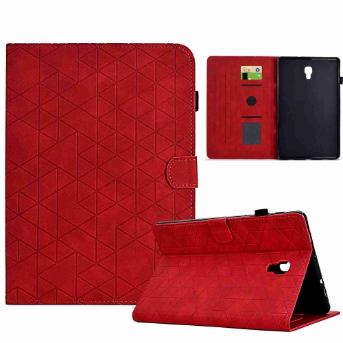 

For Samsung Galaxy Tab A 10.5 T590 Rhombus TPU Smart Leather Tablet Case(Red)