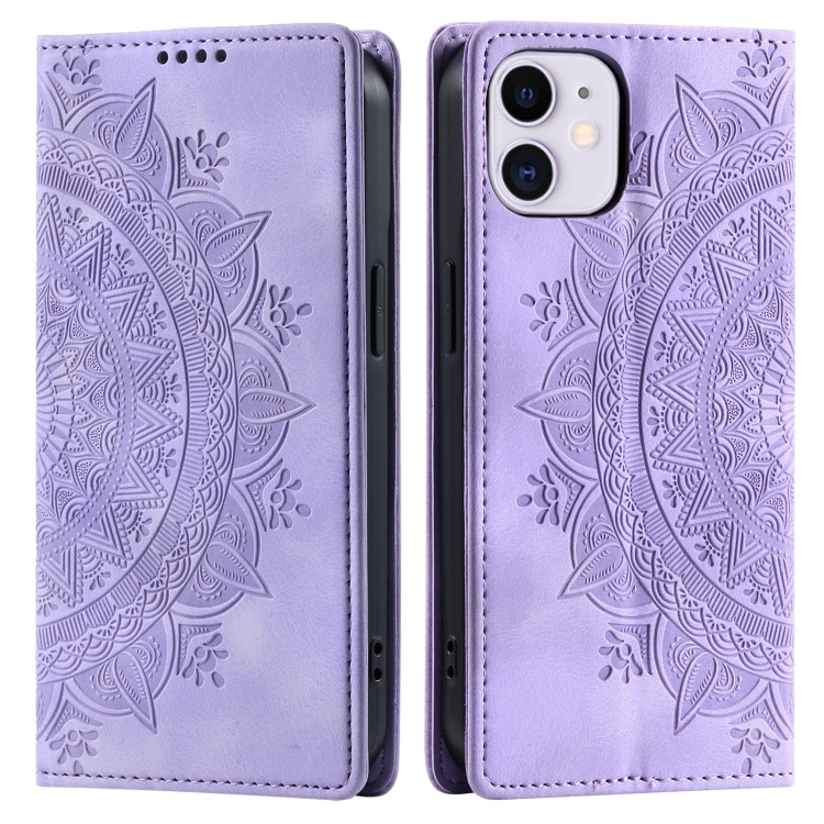 For iPhone 12 mini Totem Embossed Magnetic Leather Phone Case(Purple)
For iPhone 12 mini Totem Embossed Magnetic Leather Phone Case(Purple)