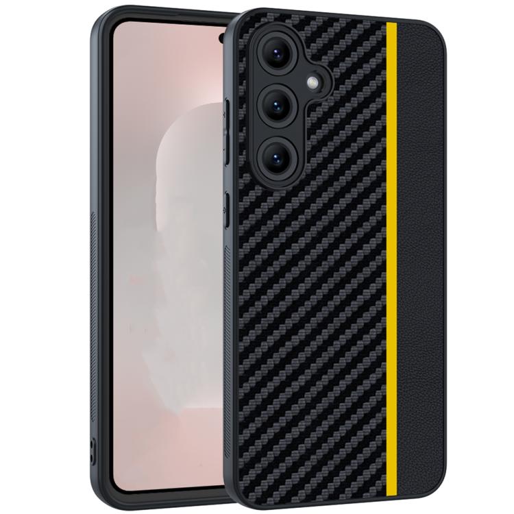 For Samsung Galaxy S25 FE 5G Ultra-thin Carbon Fiber Texture Splicing Phone Case(Yellow)
For Samsung Galaxy S25 FE 5G Ultra-thin Carbon Fiber Texture Splicing Phone Case(Yellow)