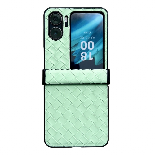 For OPPO Find N2 Flip Three-piece Set Woven Texture Folding PU Phone Case(Green)
For OPPO Find N2 Flip Three-piece Set Woven Texture Folding PU Phone Case(Green)