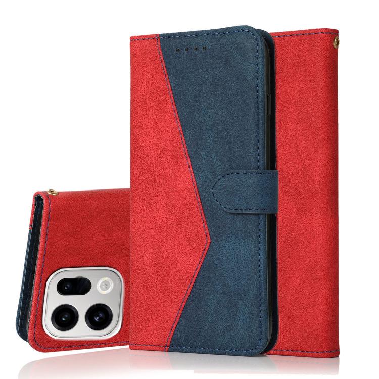 For OPPO Find X9 Pro Dual-color Stitching Leather Phone Case(Red Blue)
For OPPO Find X9 Pro Dual-color Stitching Leather Phone Case(Red Blue)