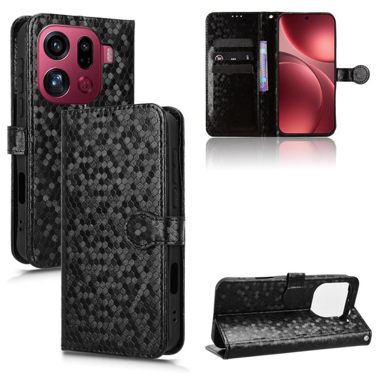 For OPPO Find X9 Pro Honeycomb Dot Texture Leather Phone Case(Black)
For OPPO Find X9 Pro Honeycomb Dot Texture Leather Phone Case(Black)