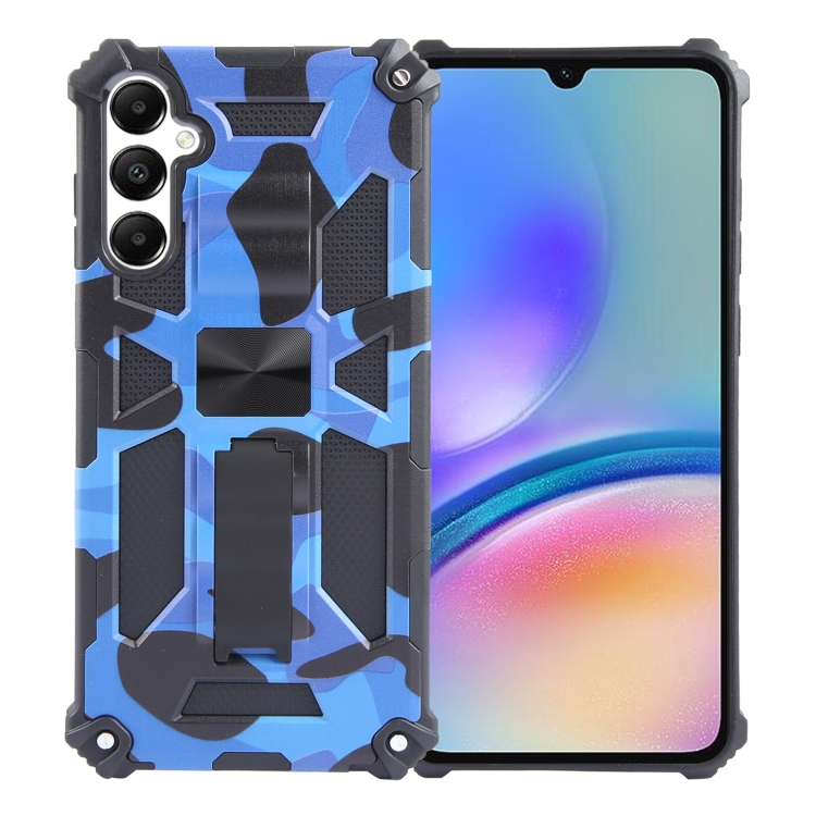For Samsung Galaxy A05s Camouflage Armor Kickstand TPU + PC Magnetic Phone Case(Dark Blue)
For Samsung Galaxy A05s Camouflage Armor Kickstand TPU + PC Magnetic Phone Case(Dark Blue)