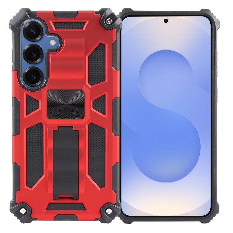 For Samsung Galaxy S25 5G Armor Shockproof TPU + PC Magnetic Phone Case with Holder(Red)
For Samsung Galaxy S25 5G Armor Shockproof TPU + PC Magnetic Phone Case with Holder(Red)