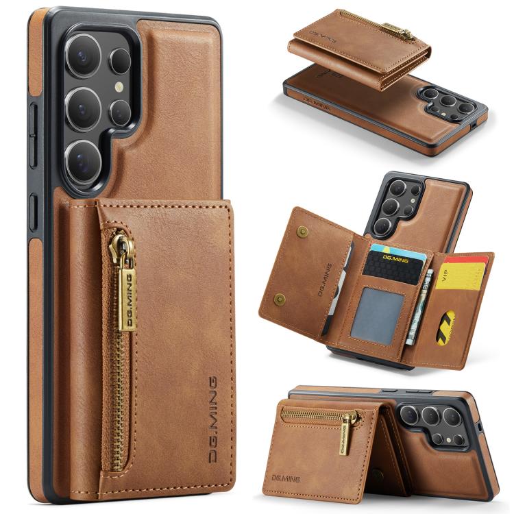 For Samsung Galaxy S25 Ultra 5G DG.MING M5 Series Zip RFID Multi Card Detachable Leather Phone Case(Brown)
For Samsung Galaxy S25 Ultra 5G DG.MING M5 Series Zip RFID Multi Card Detachable Leather Phone Case(Brown)