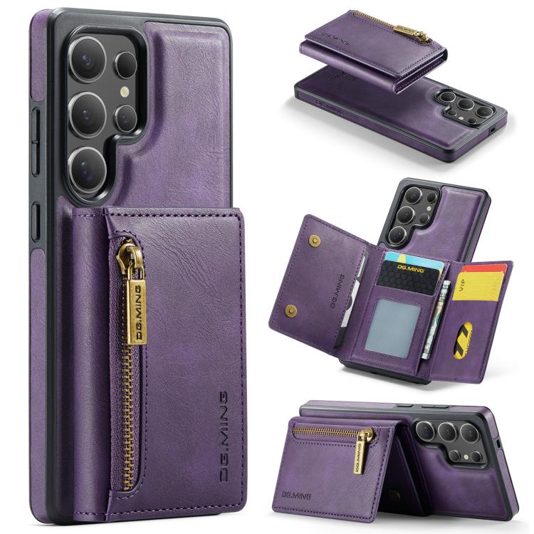 For Samsung Galaxy S25 Ultra 5G DG.MING M5 Series Zip RFID Multi Card Detachable Leather Phone Case(Purple)
For Samsung Galaxy S25 Ultra 5G DG.MING M5 Series Zip RFID Multi Card Detachable Leather Phone Case(Purple)