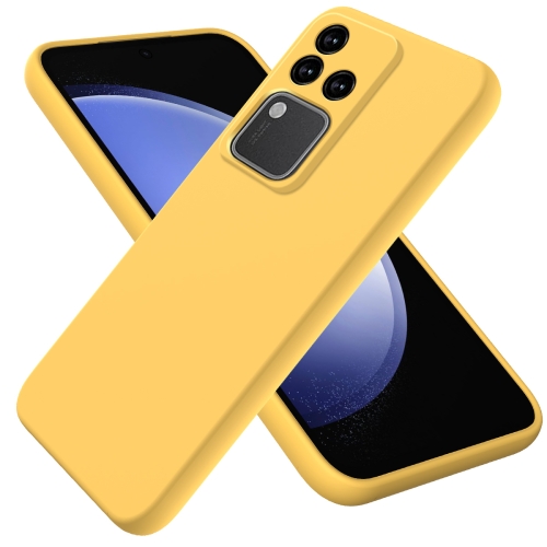 

For vivo S18 / S18 Pro / V30 / V30 Pro Solid Color Liquid Silicone Dropproof Full Coverage Protective Case(Yellow)