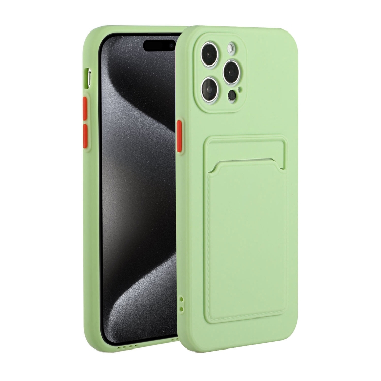 For iPhone 15 Pro Card Slot Design Shockproof TPU Phone Case(Matcha Green)
For iPhone 15 Pro Card Slot Design Shockproof TPU Phone Case(Matcha Green)