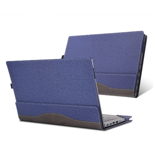 

For Lenovo K14 Gen 1 Laptop Leather Anti-Fall Protective Case(Dark Blue)