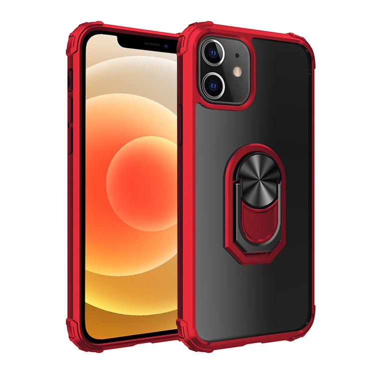 For iPhone 12 mini Shockproof Transparent TPU + Acrylic Protective Case with Ring Holder(Red)
For iPhone 12 mini Shockproof Transparent TPU + Acrylic Protective Case with Ring Holder(Red)