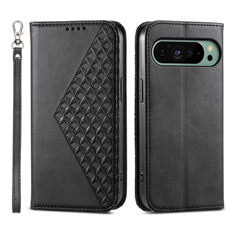 For Google Pixel 11 Pro XL Cubic Grid Calf Texture Magnetic Leather Phone Case(Black)
For Google Pixel 11 Pro XL Cubic Grid Calf Texture Magnetic Leather Phone Case(Black)