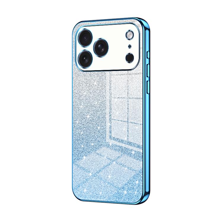 For iPhone 17 Pro Gradient Glitter Powder Electroplated Phone Case(Blue)
For iPhone 17 Pro Gradient Glitter Powder Electroplated Phone Case(Blue)