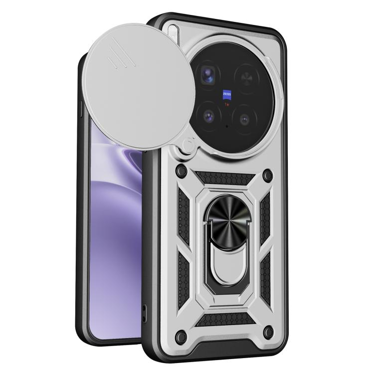 For vivo X300 Pro Sliding Camera Cover Design TPU+PC Phone Case(Silver)
For vivo X300 Pro Sliding Camera Cover Design TPU+PC Phone Case(Silver)