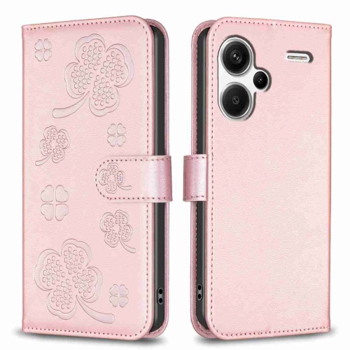 For Xiaomi Redmi Note 13 Pro+ 5G Four-leaf Embossed Leather Phone Case(Pink)
For Xiaomi Redmi Note 13 Pro+ 5G Four-leaf Embossed Leather Phone Case(Pink)