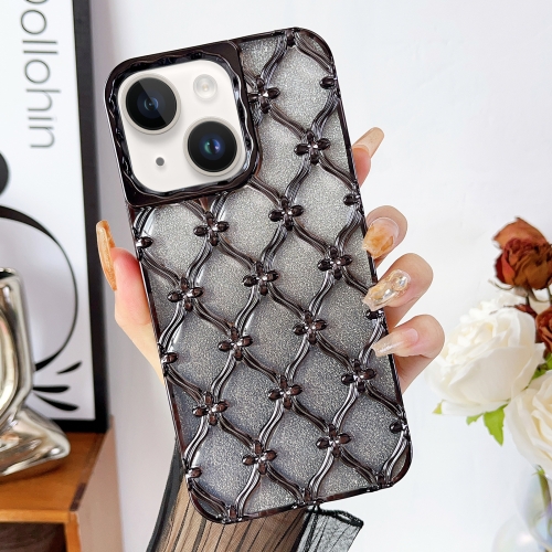 For iPhone 13 Star Flower Electroplated TPU Phone Case with Gradient Glitter Paper(Black)
For iPhone 13 Star Flower Electroplated TPU Phone Case with Gradient Glitter Paper(Black)