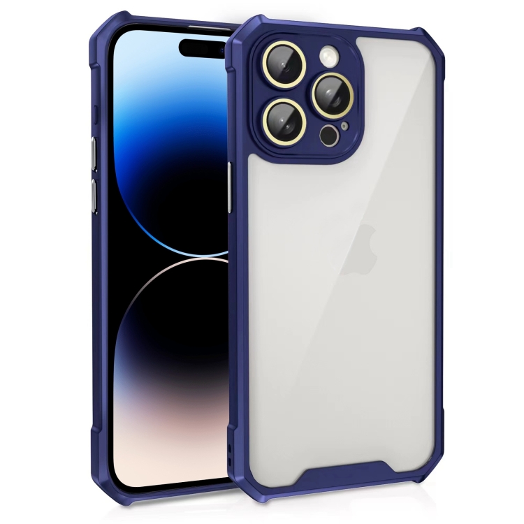 For iPhone 14 Pro Max Shockproof Acrylic Phone Case with Lens Glass Film(Blue)
For iPhone 14 Pro Max Shockproof Acrylic Phone Case with Lens Glass Film(Blue)