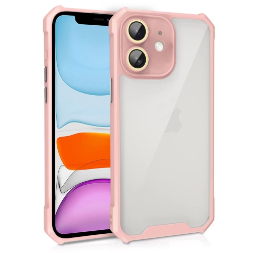 For iPhone 11 Shockproof Acrylic Phone Case with Lens Glass Film(Pink)
For iPhone 11 Shockproof Acrylic Phone Case with Lens Glass Film(Pink)