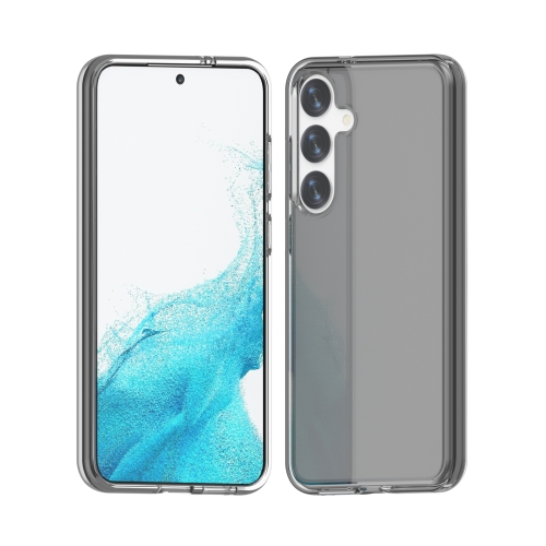 

For Samsung Galaxy S24+ 5G Shockproof Terminator Glitter Powder Phone Case(Transparent Black)