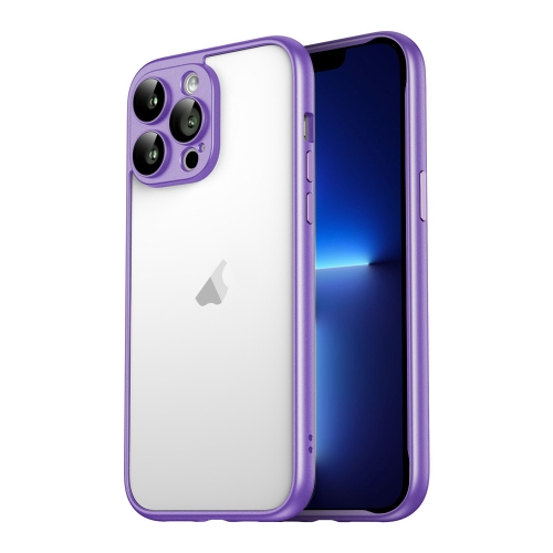 For iPhone 13 Pro Macaron PC Phone Pure Border Frame with Lens Glass Film(Purple)
For iPhone 13 Pro Macaron PC Phone Pure Border Frame with Lens Glass Film(Purple)