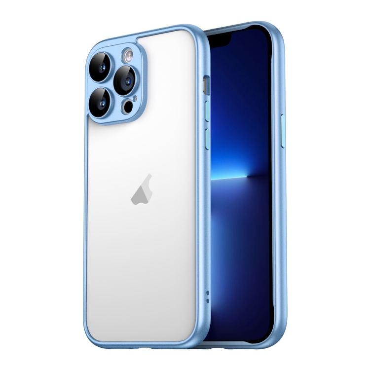 For iPhone 13 Pro Macaron PC Phone Pure Border Frame with Lens Glass Film(Blue)
For iPhone 13 Pro Macaron PC Phone Pure Border Frame with Lens Glass Film(Blue)