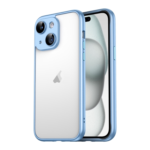 For iPhone 15 Plus Macaron PC Phone Pure Border Frame with Lens Glass Film(Blue)
For iPhone 15 Plus Macaron PC Phone Pure Border Frame with Lens Glass Film(Blue)