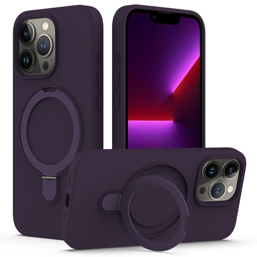 For iPhone 15 Pro MagSafe Magnetic Liquid Silicone Phone Case with Ring Holder(Purple)
For iPhone 15 Pro MagSafe Magnetic Liquid Silicone Phone Case with Ring Holder(Purple)