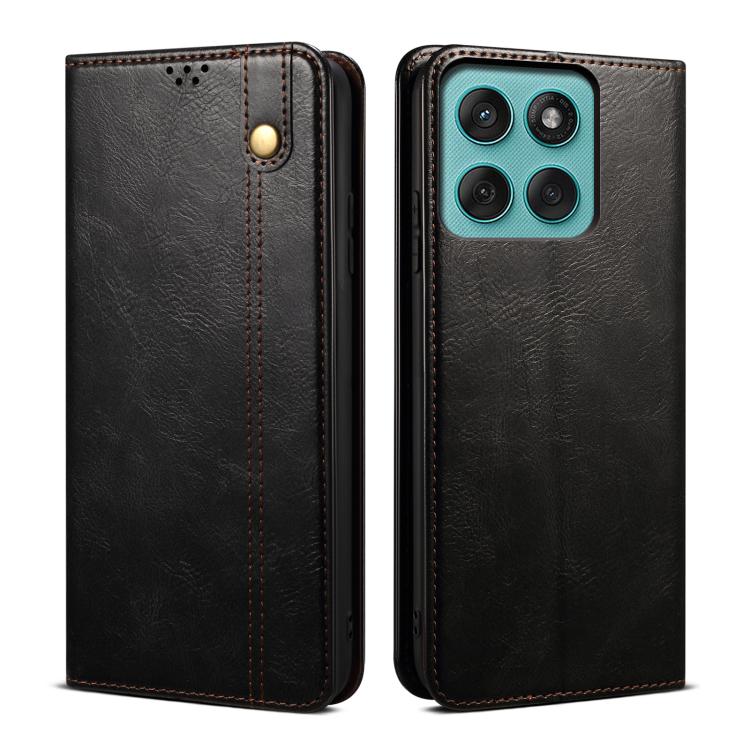 For Motorola Moto G86 Power Oil Wax Crazy Horse Texture Leather Phone Case(Black)
For Motorola Moto G86 Power Oil Wax Crazy Horse Texture Leather Phone Case(Black)