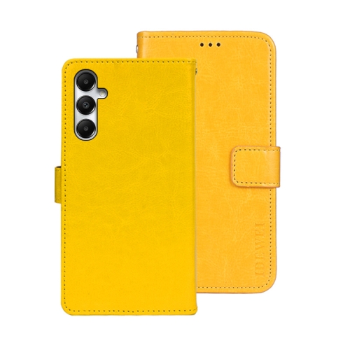 For Samsung Galaxy A05s 4G idewei Crazy Horse Texture Leather Phone Case(Yellow)
For Samsung Galaxy A05s 4G idewei Crazy Horse Texture Leather Phone Case(Yellow)