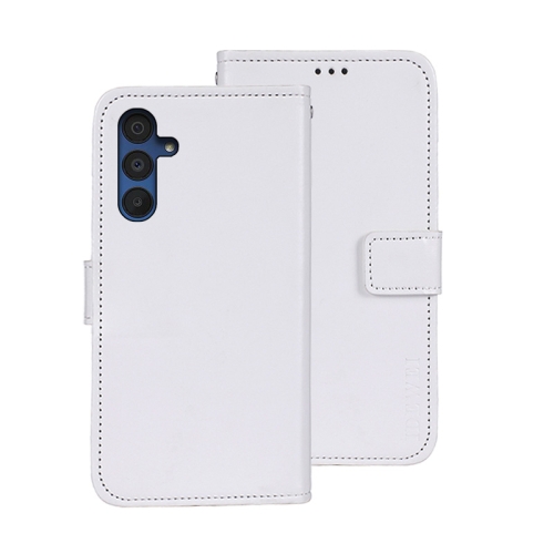 

For Samsung Galaxy A15 5G idewei Crazy Horse Texture Leather Phone Case(White)