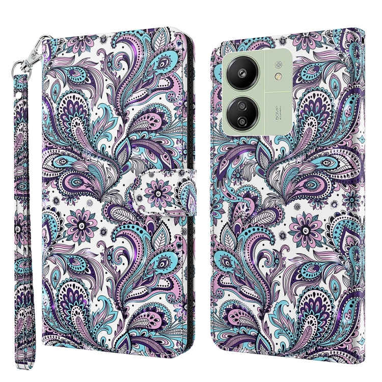 For Xiaomi Redmi 13C 5G / 4G 3D Painting Pattern Flip Leather Phone Case(Swirl Pattern)
For Xiaomi Redmi 13C 5G / 4G 3D Painting Pattern Flip Leather Phone Case(Swirl Pattern)