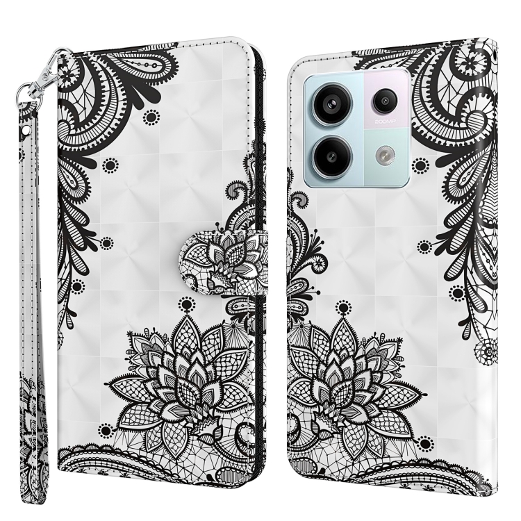 For Xiaomi Redmi Note 13 Pro 5G 3D Painting Pattern Flip Leather Phone Case(Diagonal Black Flower)
For Xiaomi Redmi Note 13 Pro 5G 3D Painting Pattern Flip Leather Phone Case(Diagonal Black Flower)
