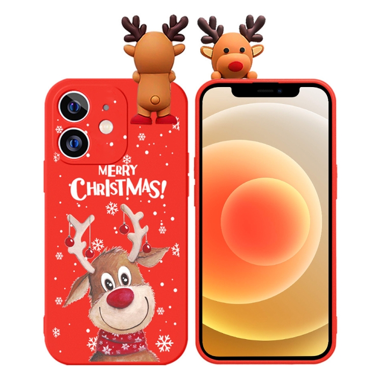 For iPhone 12 Colored Drawing Deer Relief Doll Soft TPU Phone Case(Christmas Elk)
For iPhone 12 Colored Drawing Deer Relief Doll Soft TPU Phone Case(Christmas Elk)