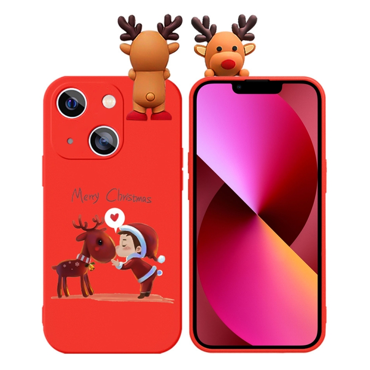 For iPhone 13 Colored Drawing Deer Relief Doll Soft TPU Phone Case(Child and Deer)
For iPhone 13 Colored Drawing Deer Relief Doll Soft TPU Phone Case(Child and Deer)
