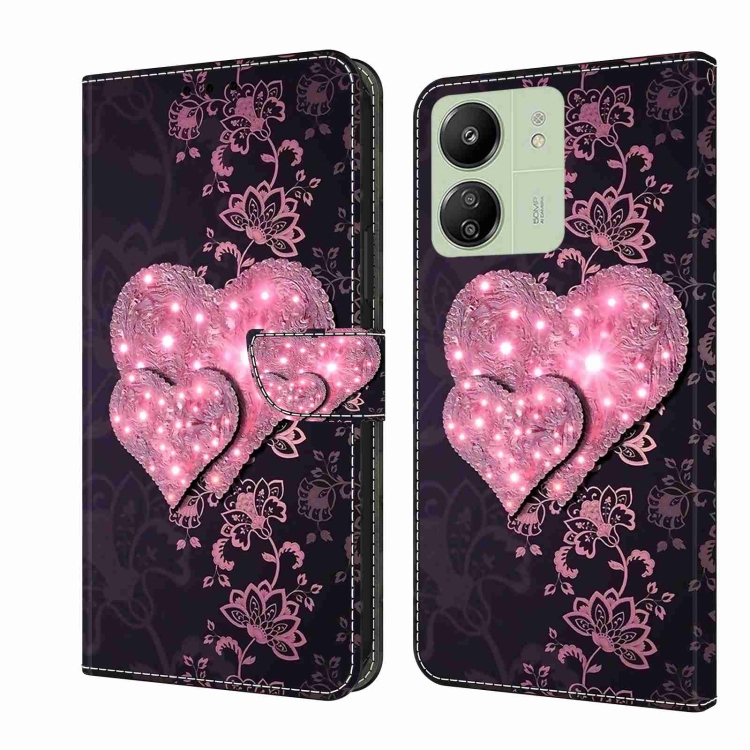 For Xiaomi Redmi 13C Crystal 3D Shockproof Protective Leather Phone Case(Lace Love)
For Xiaomi Redmi 13C Crystal 3D Shockproof Protective Leather Phone Case(Lace Love)