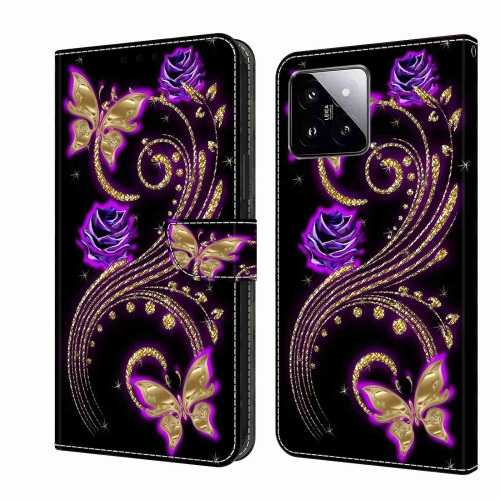 For Xiaomi 14 Crystal 3D Shockproof Protective Leather Phone Case(Purple Flower Butterfly)
For Xiaomi 14 Crystal 3D Shockproof Protective Leather Phone Case(Purple Flower Butterfly)