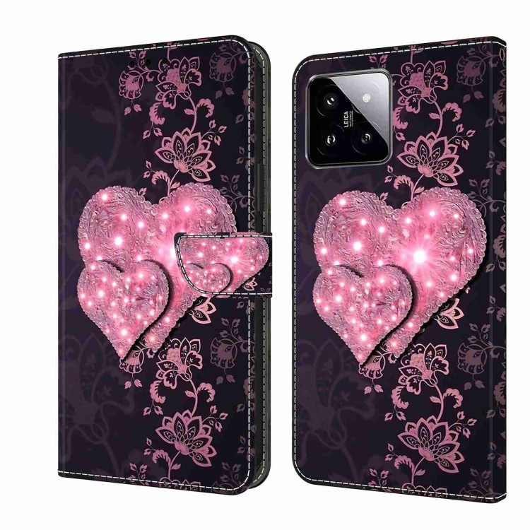 For Xiaomi 14 Pro Crystal 3D Shockproof Protective Leather Phone Case(Lace Love)
For Xiaomi 14 Pro Crystal 3D Shockproof Protective Leather Phone Case(Lace Love)