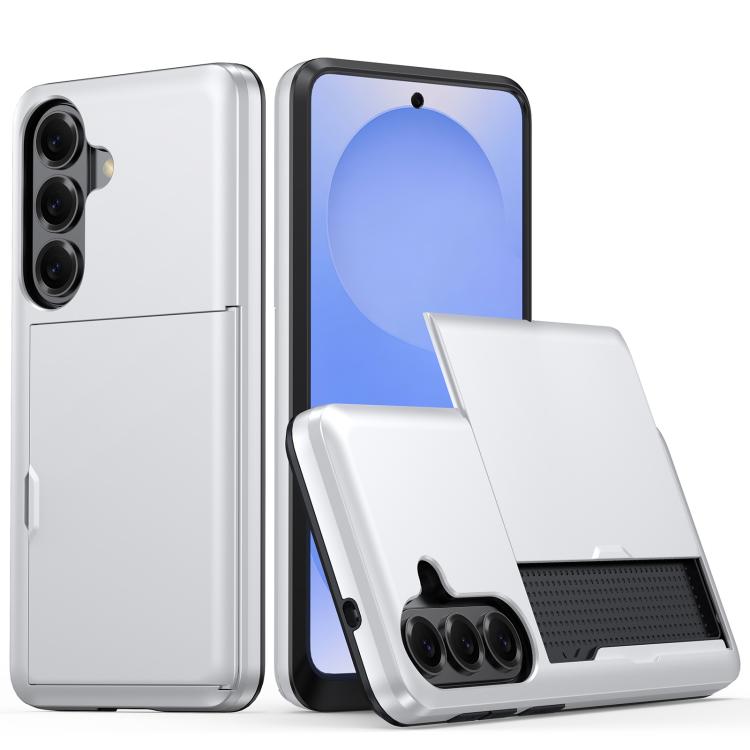 For Samsung Galaxy S26 5G Shockproof Armor Phone Case with Card Slot(Silver)
For Samsung Galaxy S26 5G Shockproof Armor Phone Case with Card Slot(Silver)