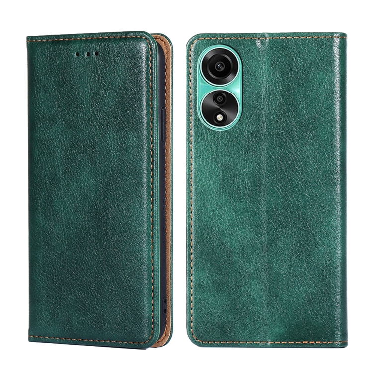 For OPPO A78 4G Gloss Oil Solid Color Magnetic Leather Phone Case(Green)
For OPPO A78 4G Gloss Oil Solid Color Magnetic Leather Phone Case(Green)