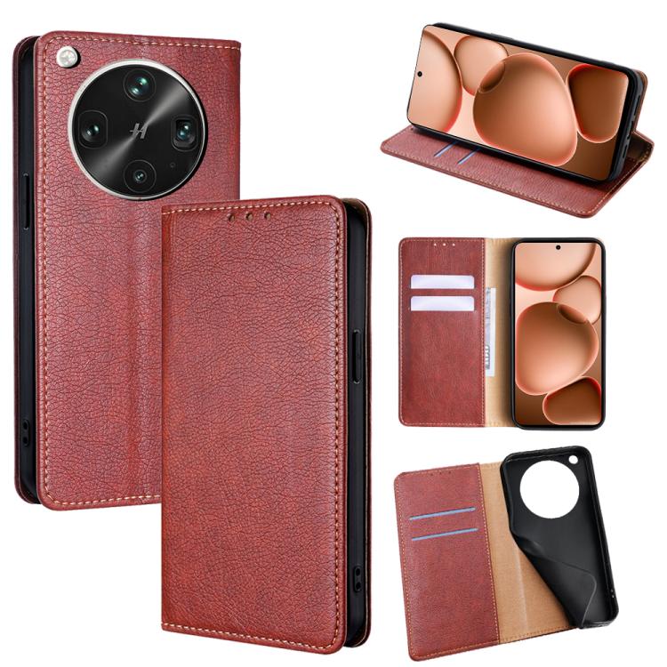For OPPO Find X8 Ultra 5G Gloss Oil Solid Color Magnetic Leather Phone Case(Brown)
For OPPO Find X8 Ultra 5G Gloss Oil Solid Color Magnetic Leather Phone Case(Brown)